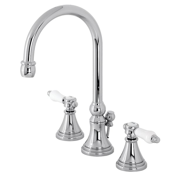 KS2981BPL Bel Air Widespread Bathroom Faucet W/ Brass Pop-Up, Chrome